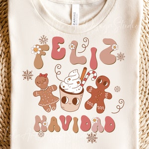 Feliz Navidad Png Sublimation, Retro Spanish Feliz Navidad Merry Christmas Png, Feliz Navidad Christmas PNG Sublimation,Digital Download