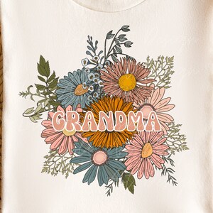 Grandma PNG For Sublimation, Boho Grandma Shirt Design Png, Floral bouquet png ,Retro Grandma sublimation, Grandma Floral png, Grandma png