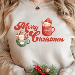 Christmas Png For Sublimation, Gnome Christmas Png, Hot Cocoa Gnomes in mugs Christmas PNG Sublimation, Christmas PNG, Digital Download