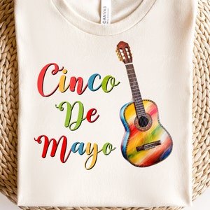 Cinco De Mayo Png Sublimation, Gitarre png, mexikanische png für Shirt, mexikanischer Feiertag png, Cinco De Mayo png, Gitarre png, mexikanische Gitarre png