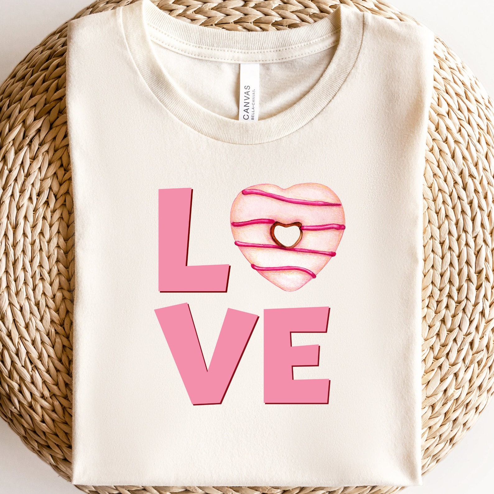 Love Pink Valentines PNG Sublimation, Valentine's Day Pink Shirt Design ...