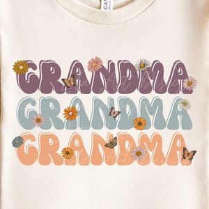 Grandma PNG For Sublimation, Boho Grandma Shirt Design Png, Floral Grandma png ,Retro Grandma sublimation, Grandma Floral png, Grandma png