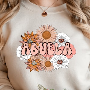 Abuela Png File, Floral Png, Abuela Floral Png, Abuela Design Png, Grandma png, Spanish Png Design, Sublimation Designs, Digital Downloads