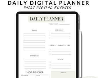 2022 2023 Minimalist Digital Planner, Daily Digital Planner, Digital PDF Instant Download, GoodNotes Notability, Minimalist Planner Template