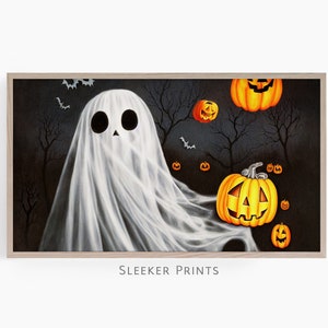 Halloween Ghost Frame Tv Art, Instant Digital Download, Halloween Themed Samsung Frame Tv, Art Frame Tv