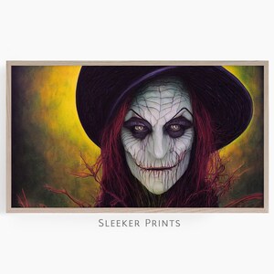 Scary Witch Frame Tv Art, Halloween Art Frame Tv, Spooky Frame Tv Art 4K, Samsung Frame Tv Art, Instant Download Art