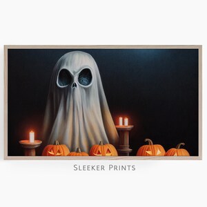 Cute Ghost Frame Tv Art, Halloween Frame Tv Art, Spooky Art For Tv, Samsung Frame Art, Digital Download