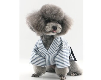 Light and Breathable Summer Japanese Yukata for Cats and Dogs, Patterned Cotton Yukata for Pets