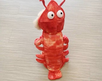 Funny Pet Lobster Costume, Lobster Outfit for Dogs and Cats, Crustacean Pet Costumes, Food Pet Costume, Seafood Pet Costume, Funny Dog Cat