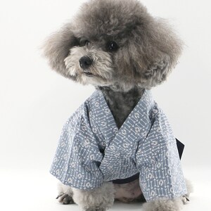 Light and Breathable Summer Japanese Yukata for Cats and Dogs, Patterned Cotton Yukata for Pets image 3