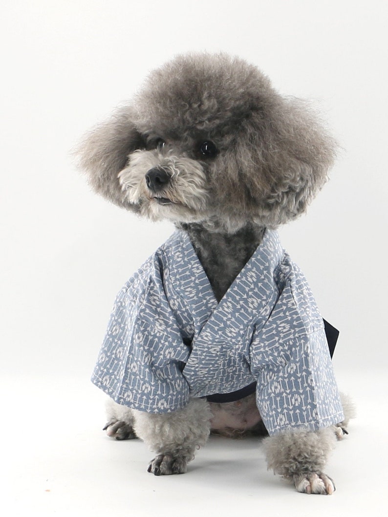 Light and Breathable Summer Japanese Yukata for Cats and Dogs, Patterned Cotton Yukata for Pets image 3