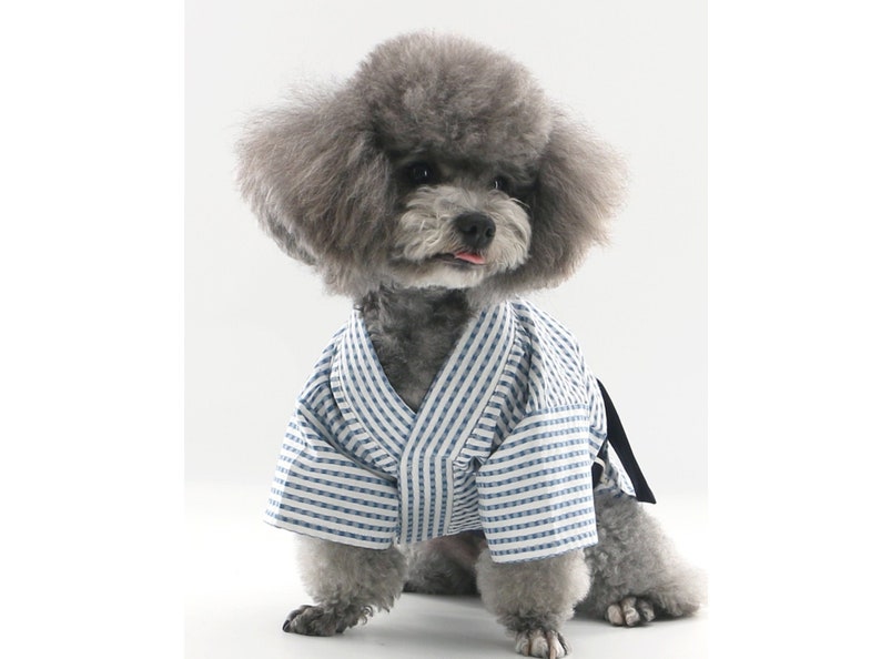 Light and Breathable Summer Japanese Yukata for Cats and Dogs, Patterned Cotton Yukata for Pets image 1