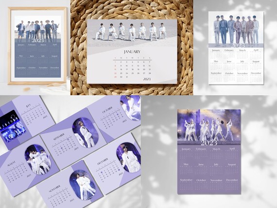 BTS Proof 2023 Wall Calendar Year at a Glance, 9x12