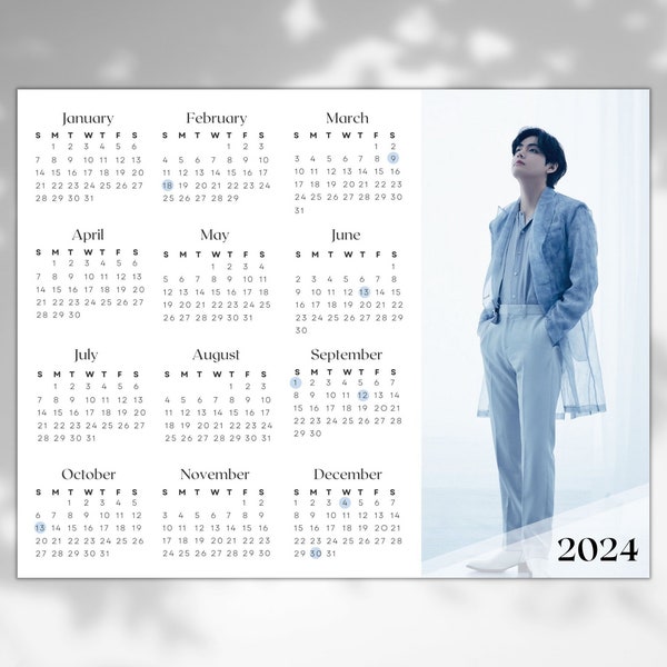 Bts 2024 Calendar Etsy