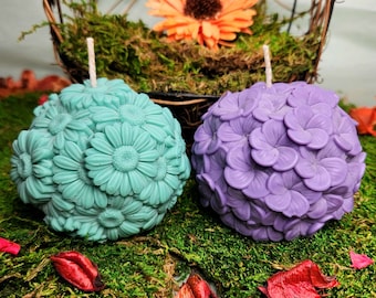 Handmade Decorative Flower Soy Wax Candles