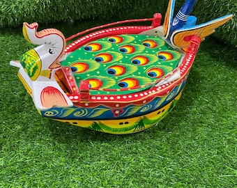 Wooden boat for laddu gopal / home decor / temple decor / Krishna leela / for nauka Vihar