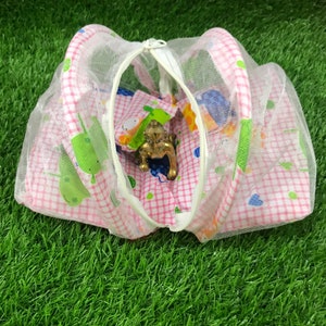 Laddu Gopal mosquito net bed / bed for deity idols / 4 sizes / comfortable to sleep
