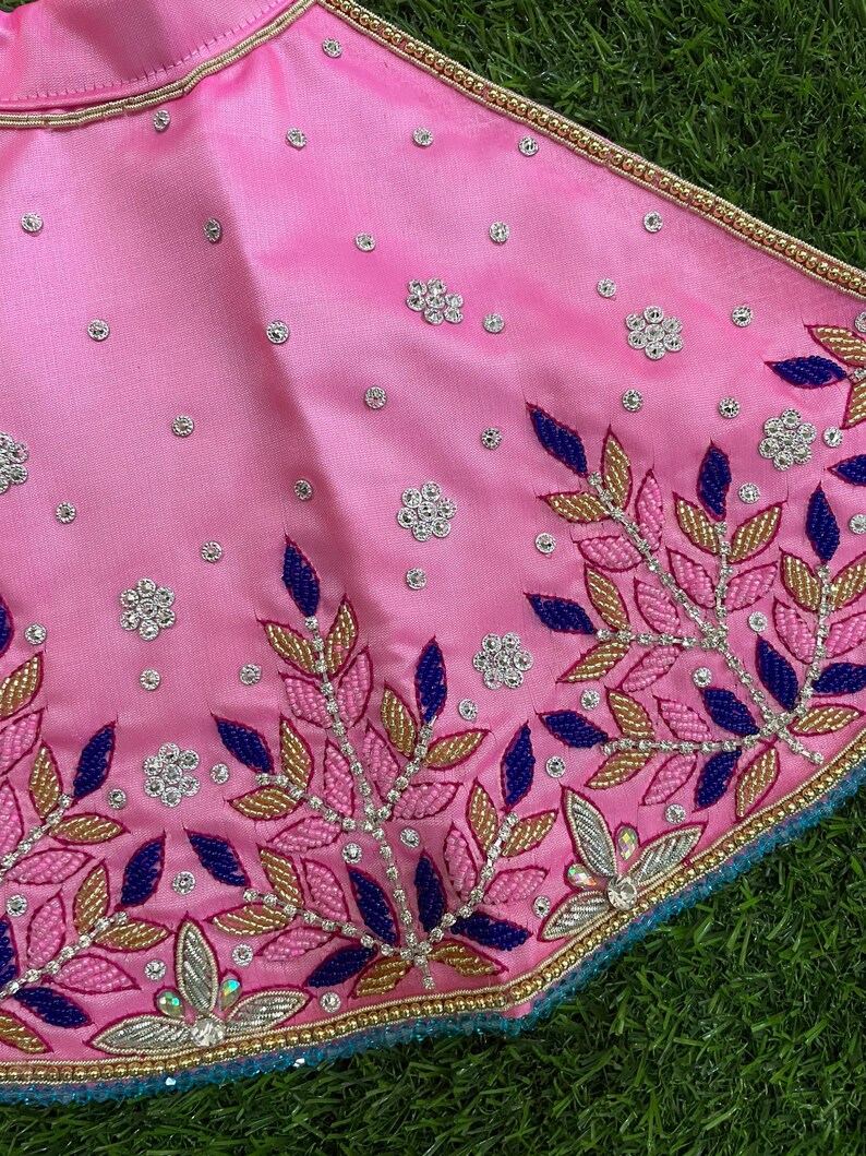 Designer Radha Krishna Dress in Pink Colour With Beautiful Etsy
