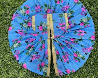 Beautiful laddu gopal poshak on cotton fabric / available in size 0, 1 , 2 , 4 / beautiful flower print dress / kanha ji summer dress