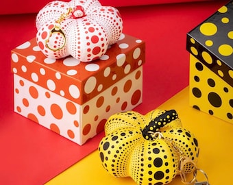 Yayoi Kusama Pumpkin Soft sculpture key chain