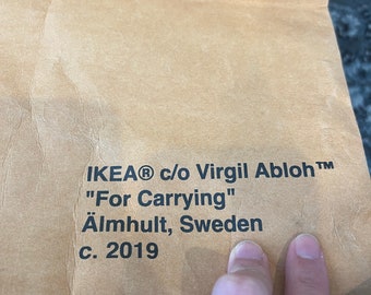 IKEA x Virgil Abloh Markerad shopping bag
