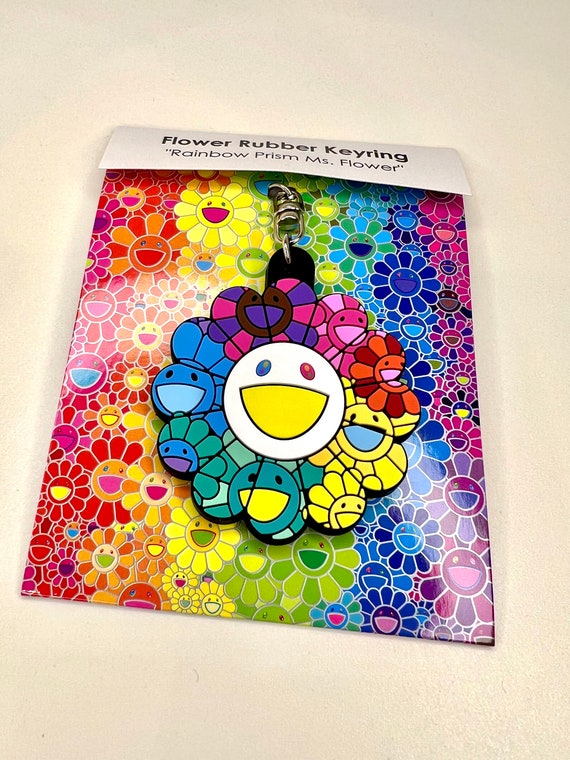 村上隆 レインボーフラワー ラバーキーホルダー - Etsy 日本