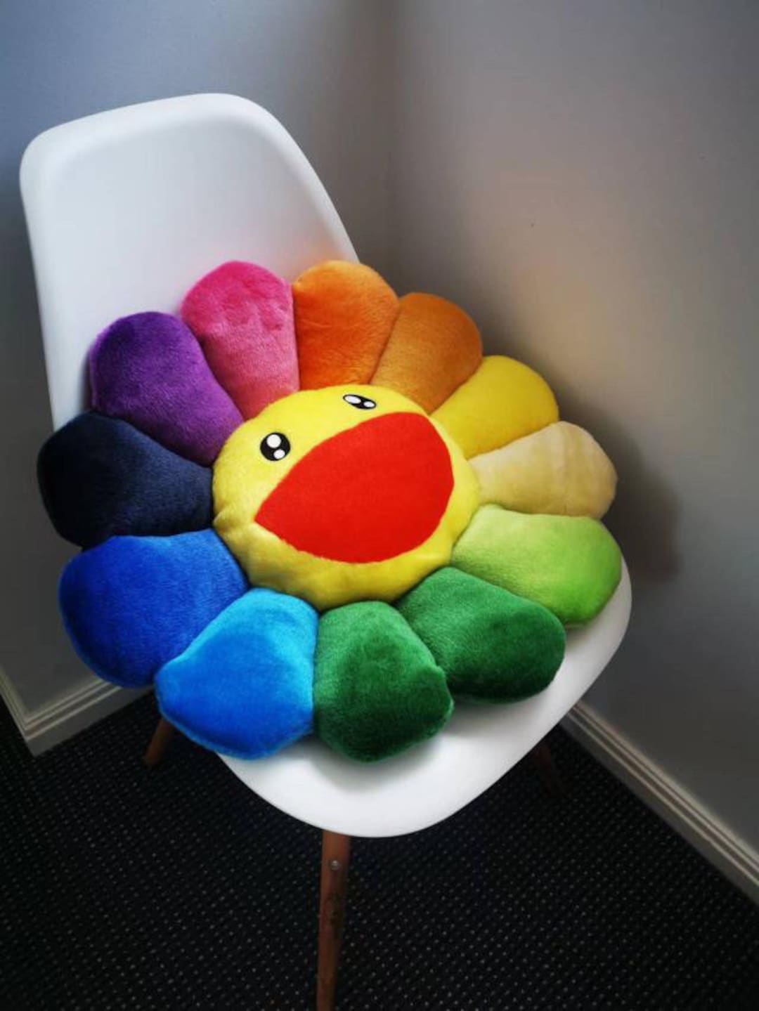 Takashi Murakami Flower Pillow 60cm Authentic - Etsy