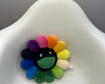 Flower Cushion Rainbow 村上隆 30cm Takashi Murakami - Flower Cushion - 30 cm - Rainbow & White