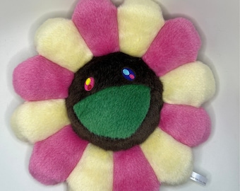 Takashi Murakami flower pillow pink and white 30cm