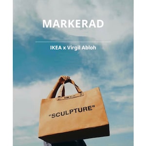 Virgil Abloh x IKEA MARKERAD SCULPTURE Tote Bag | Off-White | Medium 9  Gallon