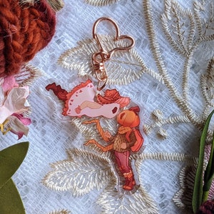 Rosi Boo & Mr. Pumpkin Keychain