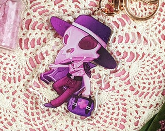 Chibi Rae Keychain | Spooky Plague Doctor Accessory | Acrylic Keychain