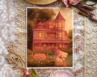 Luna Lue Morning Dew Print | Bed and Breakfast Art | 8.5” by 11”