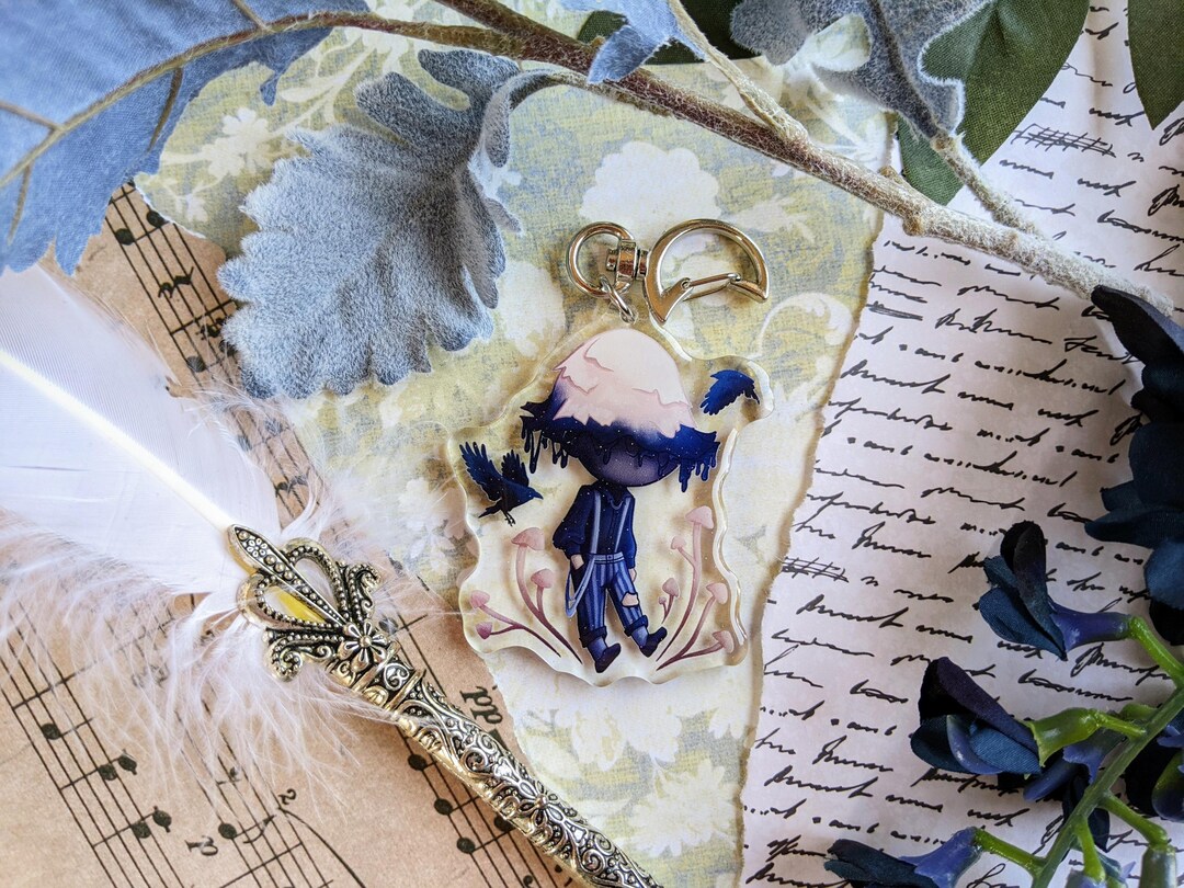 Ignis the Ink Cap Mushroom Keychain - Etsy