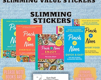 NEW Pinch OF Nom STICKERS 5 Pack Bundle Slimming Stickers