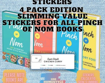 Pinch of Nom Slimming stickers for all 4 books