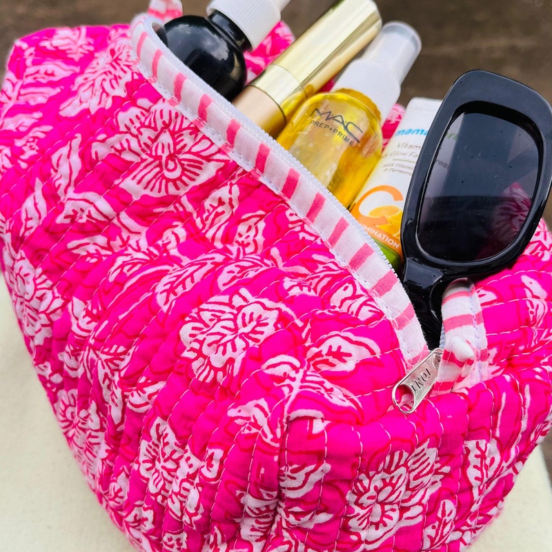 Quilted Makeup Bag - Etsy