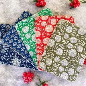 Vintage Flower print Laptop Sleeve 13 inch, iPad Accessories, Quilted Macbook pro Air 15 Inch Case Laptop Zipper Bag, Block print iPad Case