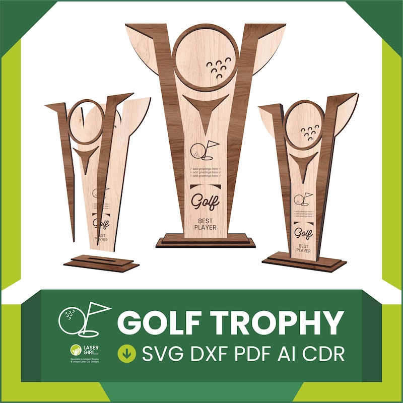 Golf Trophy - Etsy