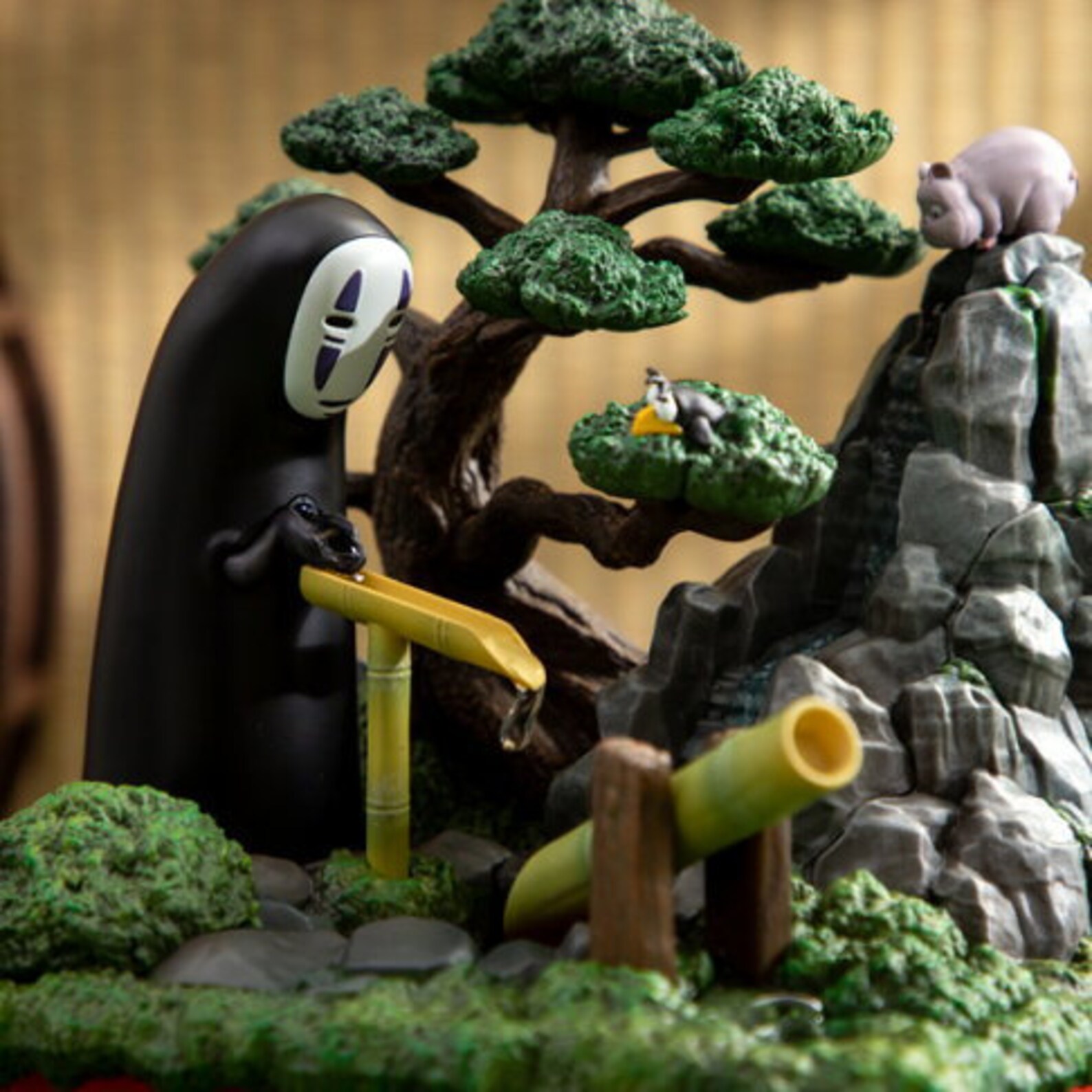 Studio Ghibli Water Garden/fountain/ Bonsai With Spirited Away, Totoro