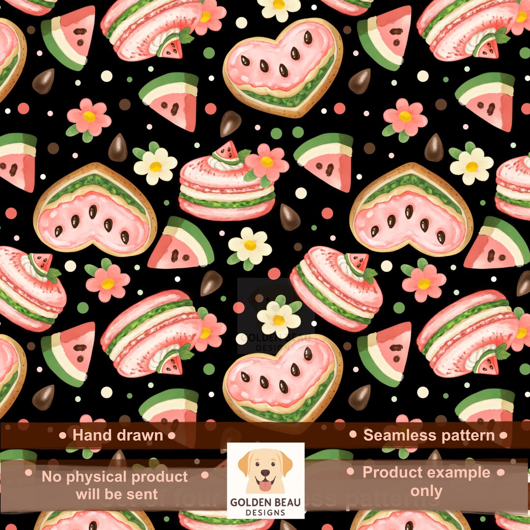 Watermelon Seamless Pattern | Digital Download | Watermelon Print for ...
