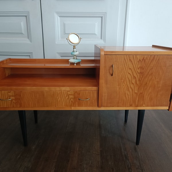 Vintage yugoslavian mid century sideboard/retro side table/vintage console cabinet/1960s /Vintage TV Console Table/Retro Modern Sideboard