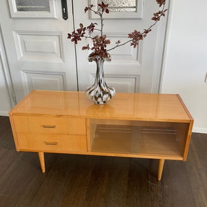 Vintage yugoslavian mid century sideboard/retro side table/vintage console cabinet/1960s /Vintage TV Console Table/Retro Modern Sideboard