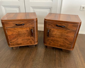 Vintage yugoslavian Nightstands/pair of 2/Vintage Night Tables/Bedside Tables / Vintage Furniture /retro nightsides