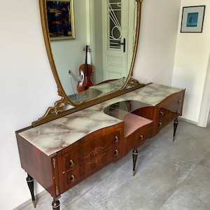 Art Deco drawer/1950s/ Antique Sideboard/art deco dresser/Art deco sideboard with drawer