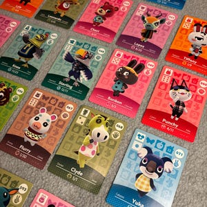 Cartes Animal Crossing Amiibo Series One authentiques - LISEZ LA DESCRIPTION pour plus d'informations sur une fiche produit personnalisée et obtenir une remise sur un lot !!!
