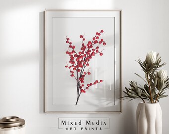 christmas wall art | minimalist art | digital prints | trendy christmas art print | christmas decor | mixed media printable wall art