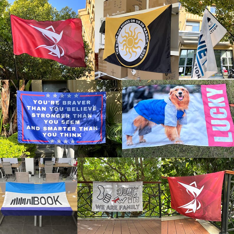 Custom Flag Brass Grommet Single & Double Sided Etsy