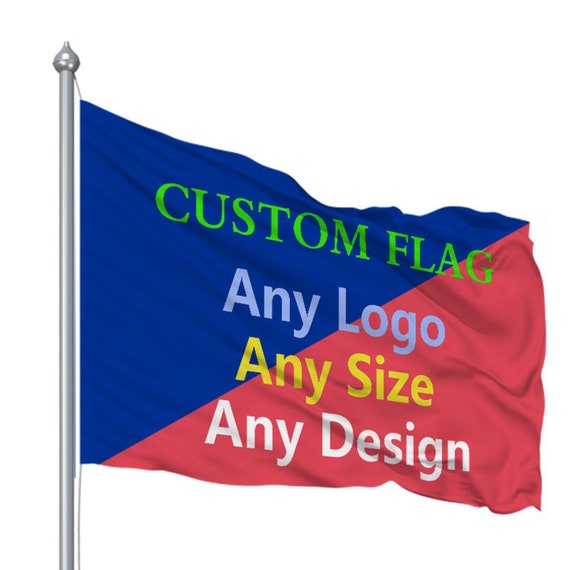 Custom Flags 3x5 Ft Custom Flag Printing Any Size 3x5 Ft Etsy