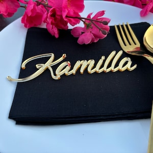 Cartes de visite pour mariage, Marque-places, Plaque nominative découpée au laser, Marque-places pour mariage, Cartes de réception, Marque-places de table, Couverts de table, Cartes en acrylique